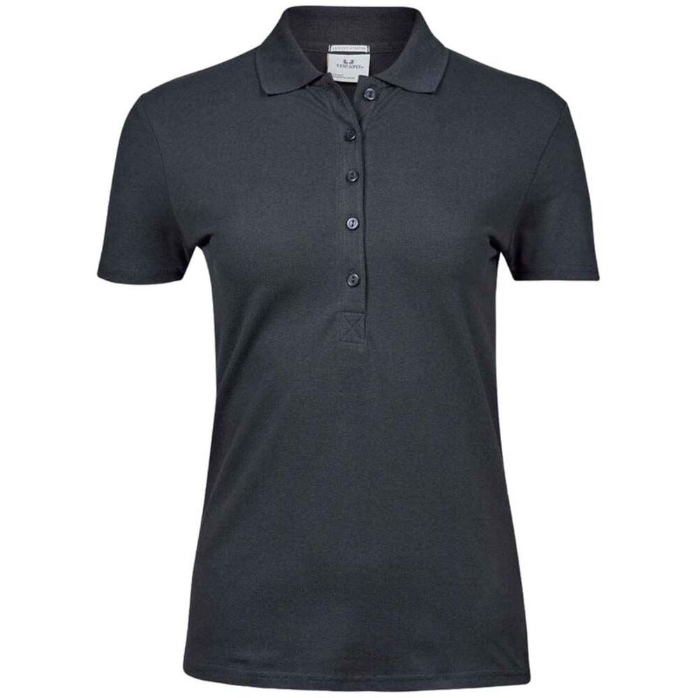 Tee Jays Womens/Ladies Luxury Stretch Polo Shirt / Dark Grey